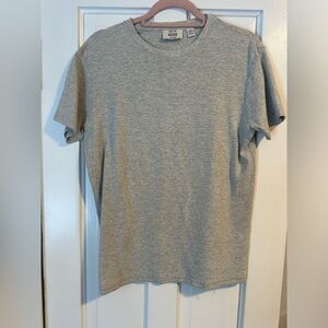 Heather Gray Men's Short Sleeve Ribbed Tee